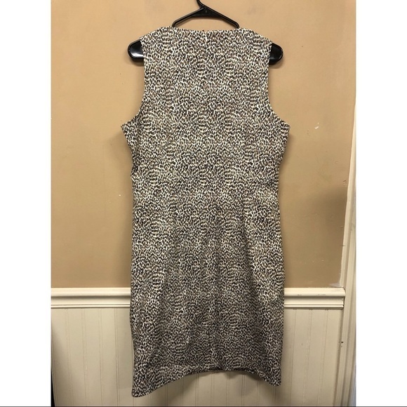 J. McLaughlin Anne Sheath Dress Animal Print Size 14 NWT $198 - Picture 2 of 5